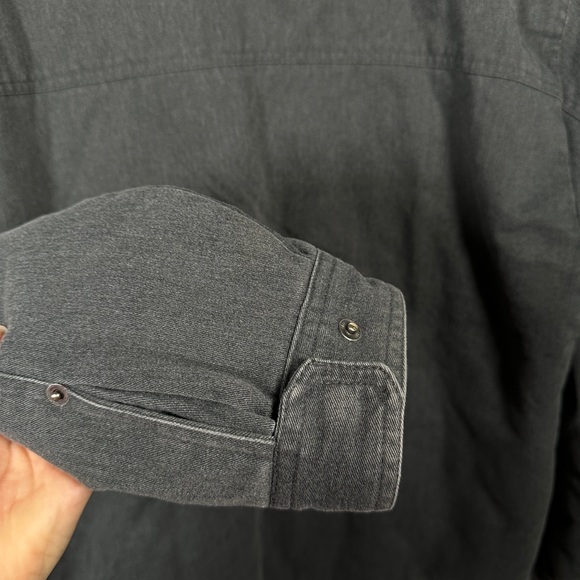 Quiksilver mens sherpa lined canvas jacket warm workwear zip front XL gray - Picture 4 of 15